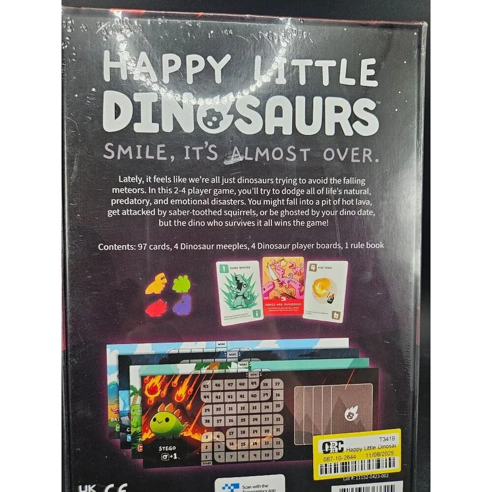 Happy Little Dinosaurs Card Game By Unstable Games Family & Party Fun Game